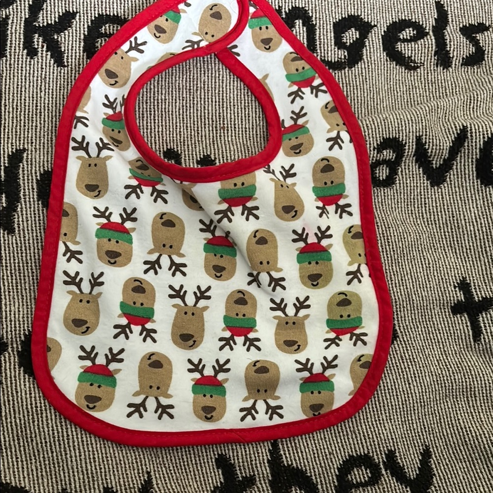 Baby Essentials Red and White Pineapple Bib